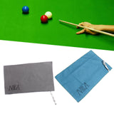 Maxbell Billiard Cue Towel Supplies Easy to Carry Cleaning for Tournament Party Home Blue