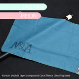 Maxbell Billiard Cue Towel Supplies Easy to Carry Cleaning for Tournament Party Home Blue