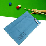 Maxbell Billiard Cue Towel Supplies Easy to Carry Cleaning for Tournament Party Home Blue