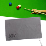 Maxbell Billiard Cue Towel Supplies Easy to Carry Cleaning for Tournament Party Home Gray
