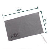 Maxbell Billiard Cue Towel Supplies Easy to Carry Cleaning for Tournament Party Home Gray