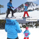 Maxbell Kids Ski and Snowboard Harness Trainer Ski Harness for Skating Winter Sports Blue