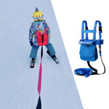 Maxbell Kids Ski and Snowboard Harness Trainer Ski Harness for Skating Winter Sports Blue