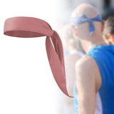 Maxbell Sweatband Hairband Moisture Wicking Head Tie for Tennis Working Out Athletic Pink