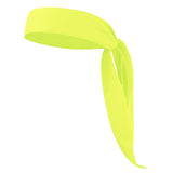 Maxbell Sweatband Hairband Moisture Wicking Head Tie for Tennis Working Out Athletic Yellow