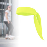 Maxbell Sweatband Hairband Moisture Wicking Head Tie for Tennis Working Out Athletic Yellow