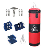 Maxbell PU Punching Bag Hanging Unfilled Punching Bag for Kids Home Gym Martial Arts Red 120cm