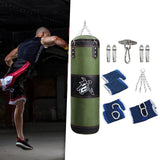 Maxbell PU Punching Bag Hanging Unfilled Punching Bag for Kids Home Gym Martial Arts Green 100cm