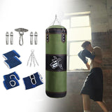 Maxbell PU Punching Bag Hanging Unfilled Punching Bag for Kids Home Gym Martial Arts Green 100cm