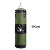 Maxbell PU Punching Bag Hanging Unfilled Punching Bag for Kids Home Gym Martial Arts Green 100cm