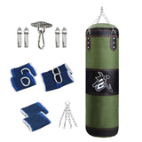 Maxbell PU Punching Bag Hanging Unfilled Punching Bag for Kids Home Gym Martial Arts Green 120cm