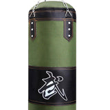 Maxbell PU Punching Bag Hanging Unfilled Punching Bag for Kids Home Gym Martial Arts Green 120cm