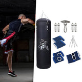 Maxbell PU Punching Bag Hanging Unfilled Punching Bag for Kids Home Gym Martial Arts Black 120cm