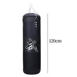 Maxbell PU Punching Bag Hanging Unfilled Punching Bag for Kids Home Gym Martial Arts Black 120cm