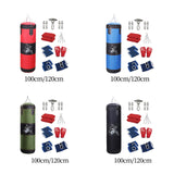 Maxbell Unfilled Bag Hand Guards Fillable Punching Bag for Home Gym Adults Taekwondo Red 100cm