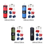 Maxbell Unfilled Bag Hand Guards Fillable Punching Bag for Home Gym Adults Taekwondo Red 100cm