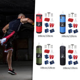 Maxbell Unfilled Bag Hand Guards Fillable Punching Bag for Home Gym Adults Taekwondo Red 100cm