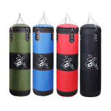 Maxbell Unfilled Bag Hand Guards Fillable Punching Bag for Home Gym Adults Taekwondo Red 100cm