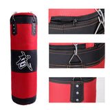 Maxbell Unfilled Bag Hand Guards Fillable Punching Bag for Home Gym Adults Taekwondo Red 100cm