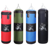 Maxbell Unfilled Bag Hand Guards Fillable Punching Bag for Home Gym Adults Taekwondo Red 100cm