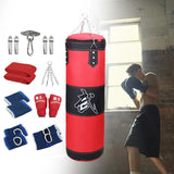 Maxbell Unfilled Bag Hand Guards Fillable Punching Bag for Home Gym Adults Taekwondo Red 120cm