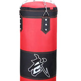 Maxbell Unfilled Bag Hand Guards Fillable Punching Bag for Home Gym Adults Taekwondo Red 120cm