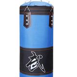 Maxbell Unfilled Bag Hand Guards Fillable Punching Bag for Home Gym Adults Taekwondo Blue 100cm