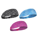 Maxbell Sports Headbands Anti Slip Elastic Sweatband for Soccer Exercise Working Out Gray