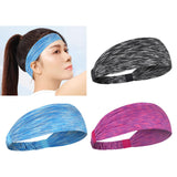 Maxbell Sports Headbands Anti Slip Elastic Sweatband for Soccer Exercise Working Out Gray