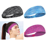 Maxbell Sports Headbands Anti Slip Elastic Sweatband for Soccer Exercise Working Out Gray