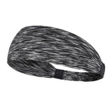 Maxbell Sports Headbands Anti Slip Elastic Sweatband for Soccer Exercise Working Out Gray