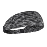 Maxbell Sports Headbands Anti Slip Elastic Sweatband for Soccer Exercise Working Out Gray