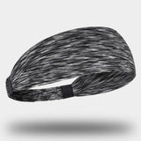 Maxbell Sports Headbands Anti Slip Elastic Sweatband for Soccer Exercise Working Out Gray