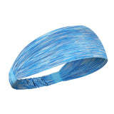 Maxbell Sports Headbands Anti Slip Elastic Sweatband for Soccer Exercise Working Out Blue