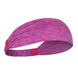 Maxbell Sports Headbands Anti Slip Elastic Sweatband for Soccer Exercise Working Out Rose Red