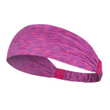 Maxbell Sports Headbands Anti Slip Elastic Sweatband for Soccer Exercise Working Out Rose Red