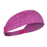 Maxbell Sports Headbands Anti Slip Elastic Sweatband for Soccer Exercise Working Out Rose Red