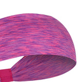 Maxbell Sports Headbands Anti Slip Elastic Sweatband for Soccer Exercise Working Out Rose Red