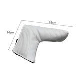 Maxbell Golf Club Cover Head Protector Soft Lining Waterproof Golf Putter Head Cover White