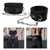 Maxbell Dip Belt with Chain Waist Support Gym Fitness Dipping Belt for Weightlifting Metal Buckle