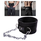 Maxbell Dip Belt with Chain Waist Support Gym Fitness Dipping Belt for Weightlifting Metal Buckle