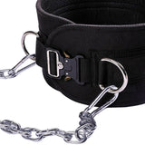 Maxbell Dip Belt with Chain Waist Support Gym Fitness Dipping Belt for Weightlifting Metal Buckle