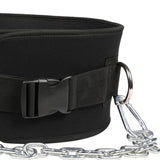 Maxbell Dip Belt with Chain Waist Support Gym Fitness Dipping Belt for Weightlifting Plastic Buckle