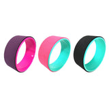 Maxbell Yoga Wheel Yoga Poses Auxiliary Exercise Muscle Wheel Soft Foam Yoga Roller Purple