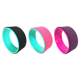 Maxbell Yoga Wheel Yoga Poses Auxiliary Exercise Muscle Wheel Soft Foam Yoga Roller Purple