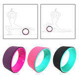 Maxbell Yoga Wheel Yoga Poses Auxiliary Exercise Muscle Wheel Soft Foam Yoga Roller Purple