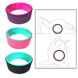 Maxbell Yoga Wheel Yoga Poses Auxiliary Exercise Muscle Wheel Soft Foam Yoga Roller Purple