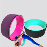 Maxbell Yoga Wheel Yoga Poses Auxiliary Exercise Muscle Wheel Soft Foam Yoga Roller Purple