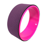 Maxbell Yoga Wheel Yoga Poses Auxiliary Exercise Muscle Wheel Soft Foam Yoga Roller Purple