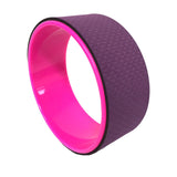 Maxbell Yoga Wheel Yoga Poses Auxiliary Exercise Muscle Wheel Soft Foam Yoga Roller Purple